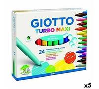 Marqueurs - Giotto - Turbo Maxi - Multicolore - 5 Unités