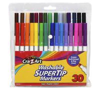Marqueurs lavables pointe super fine Cra-Z-Art, 30 unit s