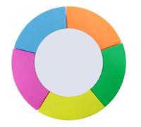 Marqueurs néon - Stylos de style roue de dessin animé, lot de couleurs fluorescentes vives, prise en main souple, système anti-séchage durable, fournitures de dessin portables | Professeur de journali