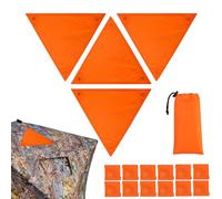 Marqueurs orange de chasse | Couverture magnétique avec 12 boutons, 4 panneaux de sécurité aveugle haute visibilité | pour tente sac à dos cyclisme construction hommes femmes chasseurs