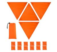 Marqueurs Orange Pour Cache De Chasse,Accessoires de Chasse Imperméables,4 Pièces Panneaux De Sécurité Pour Affût En Arbre | pour Course Vélo Construction Aventure Travail Route