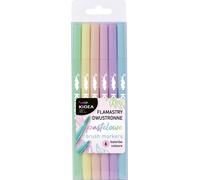 Marqueurs pastel double face B Brush Kidea - 6 couleurs intenses pour un plaisir créatif ! Créez vos propres chefs-d'œuvre et exprimez votre créativité !