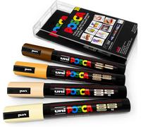 Marqueurs Pc-5 M Pour Art Et Peinture ¿ Lot De 4 Dans Une Pochette En Plastique ¿ Couleurs De Peau