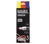 Marqueurs - Peinture acrylique - 3 couleurs primaire - Pointe ronde 2mm - Toutes surfaces - Liquitex