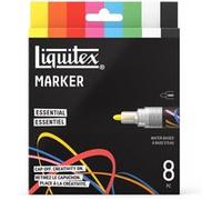Marqueurs - Peinture acrylique - Couleurs essentielles - Pointe ronde 2mm - Lot de 8 - Liquitex