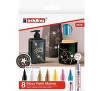 Marqueurs Peinture Edding 750 Pointe Medium - Couleurs assorties - 8 pcs G