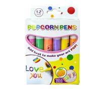 Marqueurs Peinture Gonflante Velours 12 Couleurs À Base D'Eau Artisanat