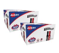 Marqueurs permanents Avery Marks A Lot, couleurs assorties, 2 bo tes de 48 Chis