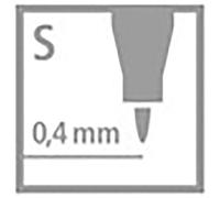 STABILO OHPen universal Stylo-feutre marqueur permanent pointe extra-fine 0,4 mm - Pochette de 4 coloris assortis