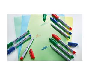 Marqueurs permanents OhPen Stabilo pointe moyenne 1 mm - Pochette de 4