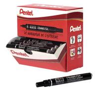 Marqueurs permanents - PENTEL - Pack de 36 - Pointe ogive - Encre noire