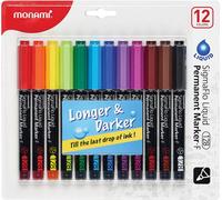 Marqueurs permanents SIGMAFLO 12 pcs