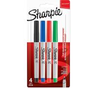 Marqueurs PermanentsPointe UltrafineAssortiment De Couleurs ClassiquesPochette De 4