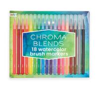 Marqueurs pinceaux aquarelle Ooly Chroma Blends - Lot de 18