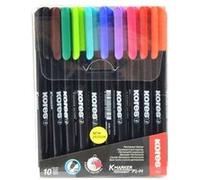 Marqueurs Pointes Fines X 10 Assortiments Kores G