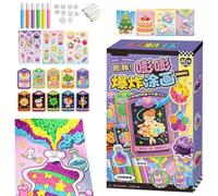 Marqueurs Popcorn Marqueurs Peinture Relief 3D 6 Couleurs DIY Amusants avec | Ensemble Stylos Dessin Artistique Pour Étudiants Adolescents Cartes De Vœux Albums Photo Scrapbook Invitations
