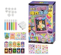 Marqueurs Popcorn Marqueurs Peinture Relief 3D 6 Couleurs DIY Amusants avec | Stylo Bulle Impression Œuvre 3D Pour Étudiants Adolescents Cartes De Vœux Albums Photo Scrapbook Invitations