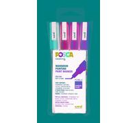 Marqueurs Posca Pc3m Pointe Conique Fine Pailleté Froid 4 Pièc.