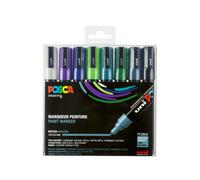 Marqueurs Posca Pc5m Pointe Conique Moyenne Wine 8 Pièces