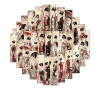 Marqueurs pour amoureux de la lecture | 24 unités en papier | Marque-pages esthétiques avec motif de dames pour l'école, l'université, la maison, les voyages, les activités de lecture