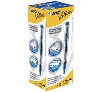 Marqueurs pour ardoise encre liquide BIC Velleda (x12) Bleu TU