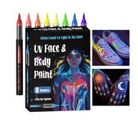 Marqueurs Pour Body Art | 18 Pièces Couleurs Vibrantes Non Toxiques Et Lavables - Stylo Maquillage Corps Et Adultes,Pour Concert, Fête À Thème,