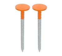 Marqueurs pour frontières de propriété - Kit de 2 pièces résistant et haute visibilité - Poteaux de relief pour délimitations permanentes, pour chemins de cour, frontières, jardin, bords extérieurs