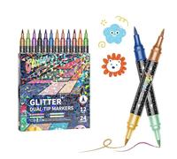 Marqueurs pour l'art, pointes de pinceau à pointe fine qui ne bavent pas - Marqueurs de coloriage pour - pour salle de classe, maternelle, école, journal, scrapbooking, gribouillage, croquis