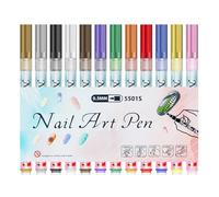 Marqueurs Pour Les Ongles 0.5mm Pointes Fines Séchage Outils Portables Pour | Dessin, Peinture, Pointillage, Liner Pour Lignage Traçage Et Dessin De