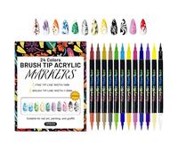 Marqueurs pour Ongles 12 Pièces Outils De Manucure Double Extrémité