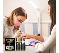Marqueurs Pour Ongles - 6 Couleurs Outils de Peinture à Pointe Fine,Stylos Vernis à Ongles Séchage Rapide - Idéal DIY Vernis Femmes Dames Mères Hommes Jeunes Débutants Salon