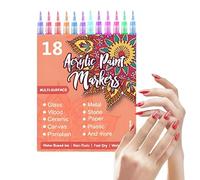 Marqueurs pour Ongles Imperméable Pointe Fine Longue Durée