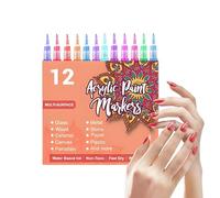 Marqueurs Pour Ongles | Outils De Manucure Pointe Fin Séchage Rapide,Marqueurs Pour Doodle De 0.5mm Pour Peinture,Pour Adultes Débutants Dessin Peinture Poinçonnage Artisanat Beauty Salon Noël C