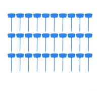 Marqueurs pour plantes de jardin avec grand espace d'écriture - Piquets en polypropylène de 27 cm de haut pour parterres de légumes, herbes aromatiques et identification de jardin fleuri (bleu)