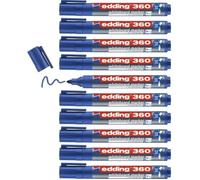 Marqueurs Pour Tableaux Blancs - Edding - 360 - Pointe Ronde - 1,5-3 Mm - Lot De 10