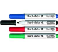 Marqueurs pour tableaux blancs MAUL, assortis, lot de 4, taille : S