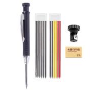 Marqueurs pour trous profonds - Marqueurs de trous profonds à tête longue | Outils pour marquer un trou de 2,8 mm | Crayon réglable 2,8 mm Paara tissu, bois, construction, verre