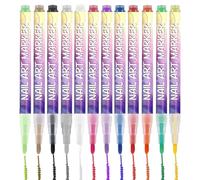 Marqueurs Pour Vernis À Ongles | 12 Couleurs D Outils De Peinture À Pointe Fine - Stylos À Ongles En Gel À Séchage Rapide,Pour Femmes, Mères, Hommes, Jeunes, Débutants, Manucure, Salon