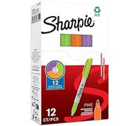 Marqueurs - Sharpie - 94328 - 12 Pièces - Pointe Fine 1,0 Mm - Multicolore - Indélébile