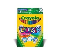 Marqueurs Ultra Lavables I Pointe Fine Lavable 12 Pièces