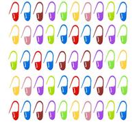 Marqueurs Verrouillages, 50 Pièces Marqueur de Verrouillage de Mailles en Plastique, Marqueurs Verrouillages Epingles, Marqueur Tricotage, Marqueur Crochet (Couleur Aléatoire)