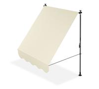 Marquise à pince Le Cap avec manivelle Beige 150x120 cm