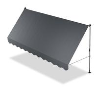 Marquise à pince Le Cap Gris 400x120 cm