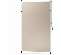 Marquise à pince Store vertical extérieur SolVision KM5 100x310cm Beige