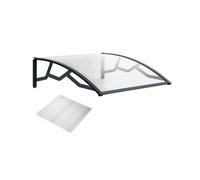 Marquise Auvent de Porte d'Entrée 100x120 cm Polycarbonate Anti UV Art Plast
