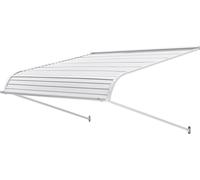 Marquise de fenêtre VEVOR 121,9x106,6x51cm, auvent de porte, stores extérieurs en aluminium légers & stables, abri, protection contre la pluie, la neige & la lumière du soleil pour porte, entrée, fenê