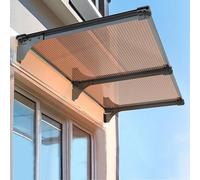 Marquise de Porte d’Entrée Design Moderne,Auvent de Porte et Fenêtres Protection UV,Pluie,Neige,Auvent de Véranda Résistant Aux Chocs 200 Kg,pour Fenêtre/Balcon/Garage (50x320cm/20 x126)