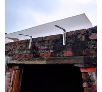 Marquise de Porte d’Entrée en Polycarbonate Transparent,Auvent de Porte et Fenêtres Autonettoyant,Protection UV,Pluie,Neige,Largeur 30/40/50 Cm en Option,Auvent Fenêtre (30x100cm/12 x39)