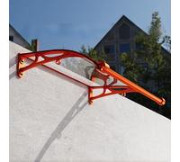 Marquise De Porte D’Entrée Moderne,Auvent De Porte D'entrée En Alliage D'aluminium,Protection UV,Vent Et Neige,Auvent Transparent En Polycarbonate(W60*80cm/23.6*31.5in)