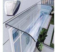 Moderne Auvent De Porte D'Entrée Invisible,Marquise De Porte D?Entrée Auvent De Porte,Auvent Voûté,Auvent Marquise En Polycarbonate Transparent Épais 3,5 Mm,Auvent De Véranda Contre La Pluie ( Size :